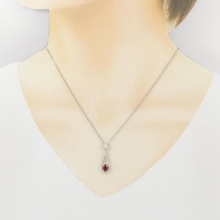 PT900/PT850 非加熱 ルビー ネックレス 0.549CT : KOMEHYO ONLINESTORE 