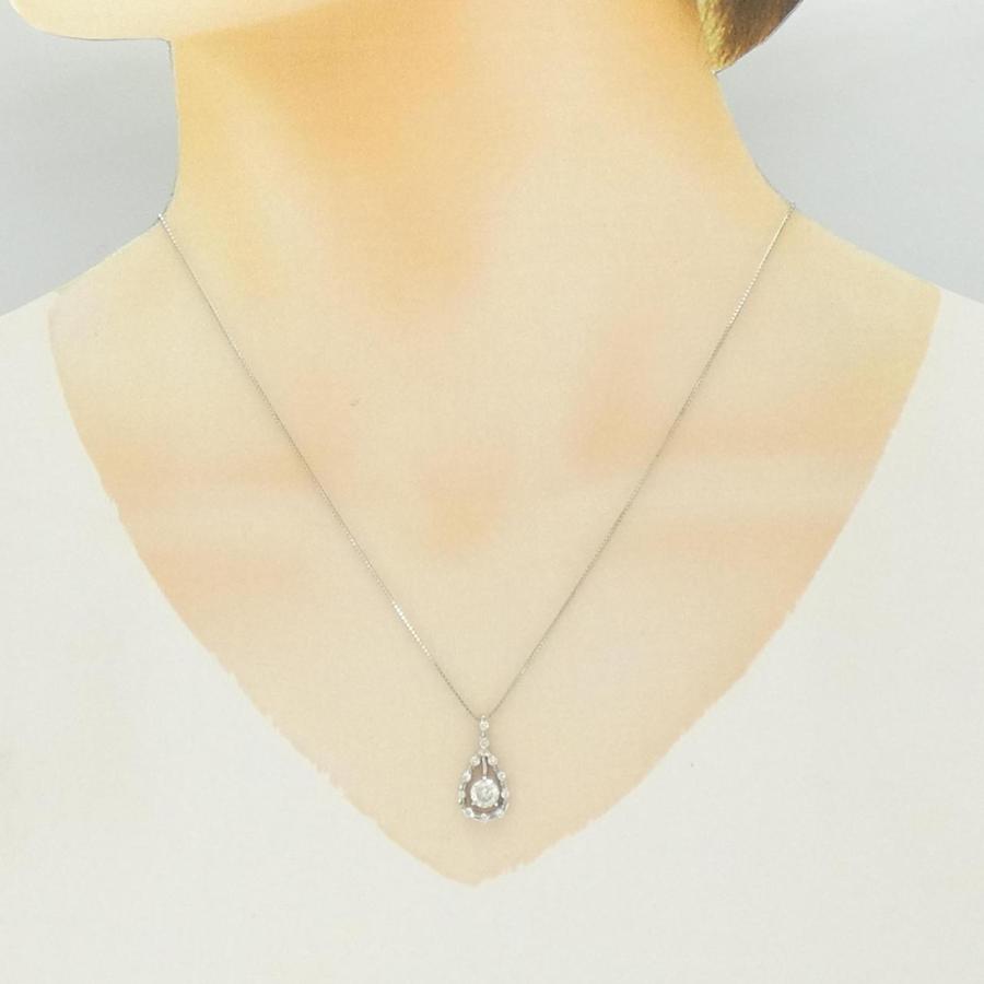 PT900/PT850 ダイヤモンド ネックレス 0.56CT_5