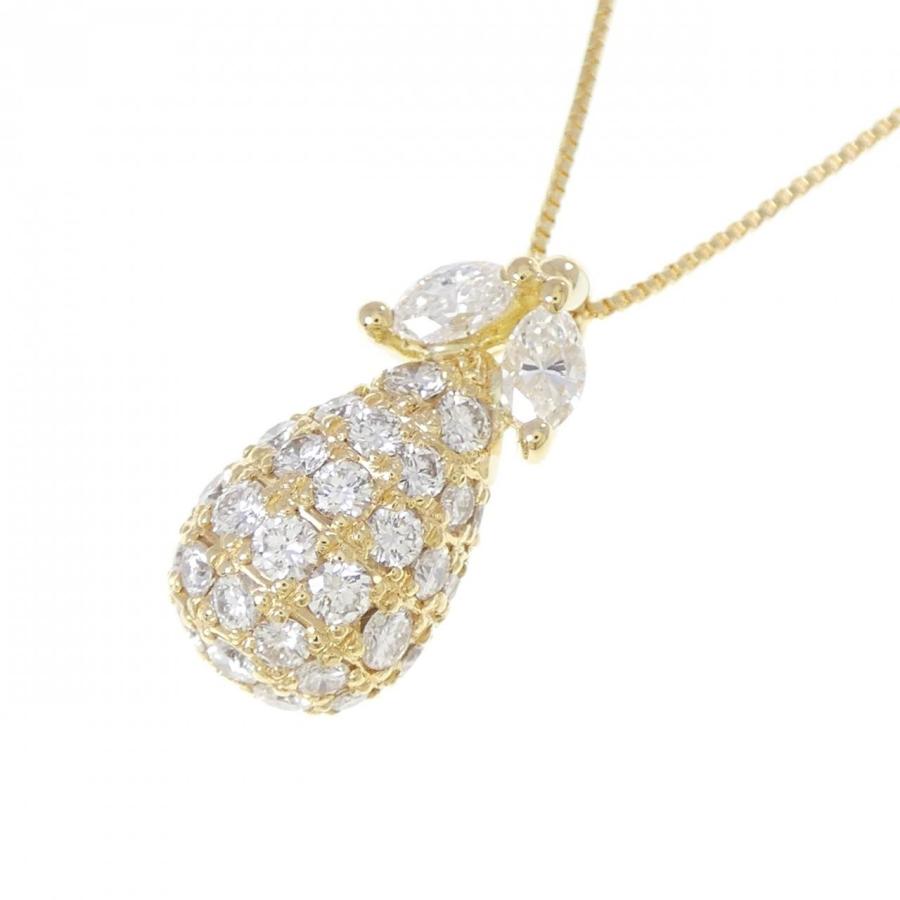 K18YG パヴェ ダイヤモンド ネックレス 2.00CT : KOMEHYO ONLINESTORE 