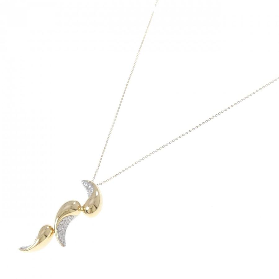 K18YG/PT900 ダイヤモンド ネックレス 0.38CT : KOMEHYO ONLINESTORE 