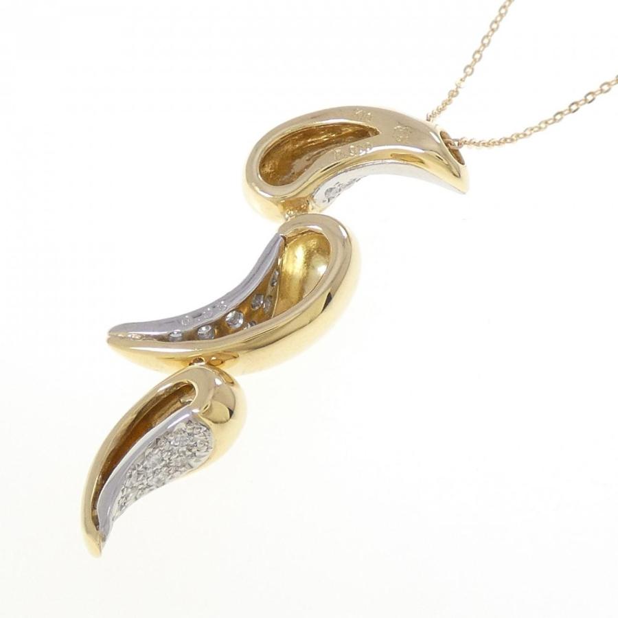 K18YG/PT900 ダイヤモンド ネックレス 0.38CT : KOMEHYO ONLINESTORE 