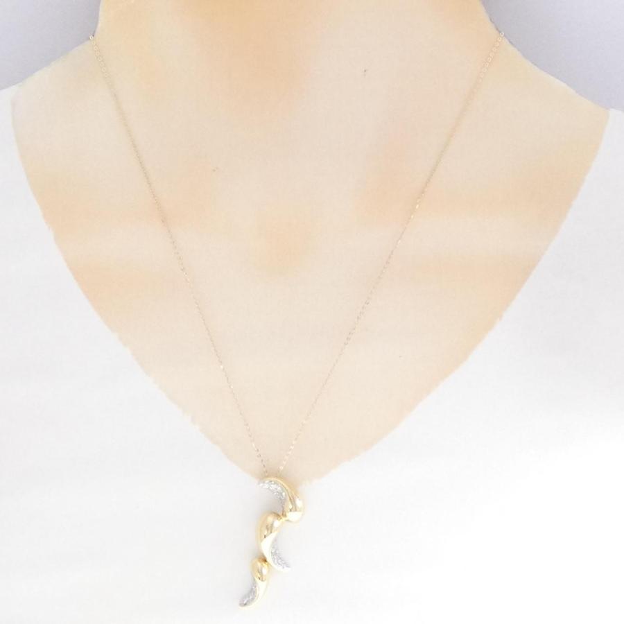 K18YG/PT900 ダイヤモンド ネックレス 0.38CT : KOMEHYO ONLINESTORE 