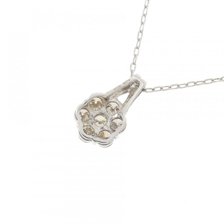PT900/PT850 フラワー ダイヤモンド ネックレス 0.50CT : KOMEHYO 