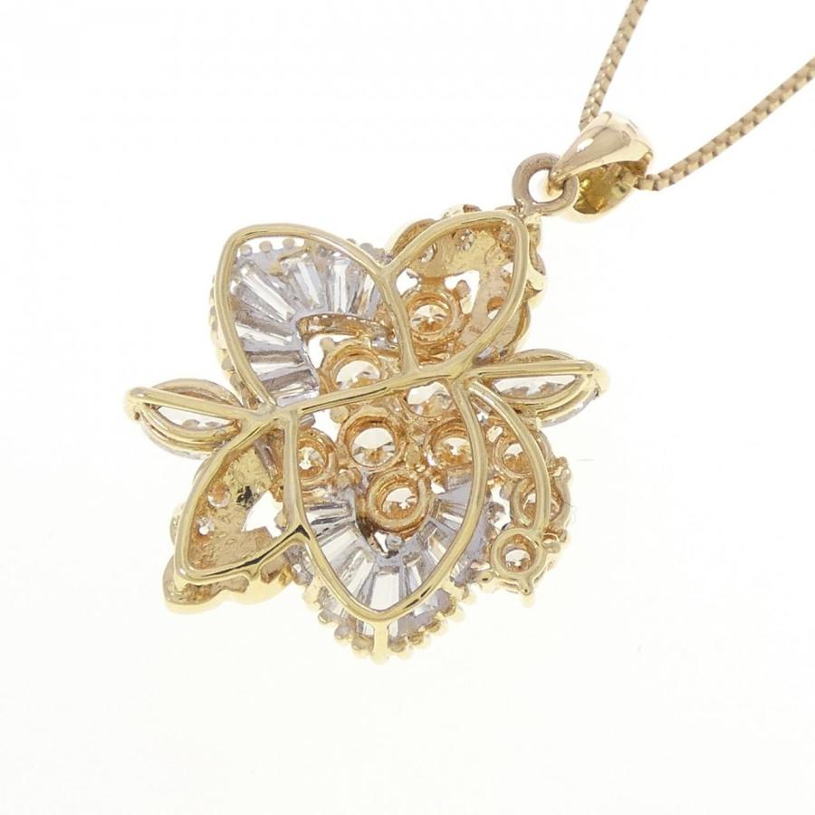 K18YG/K18WG ダイヤモンド ネックレス 3.16CT_3