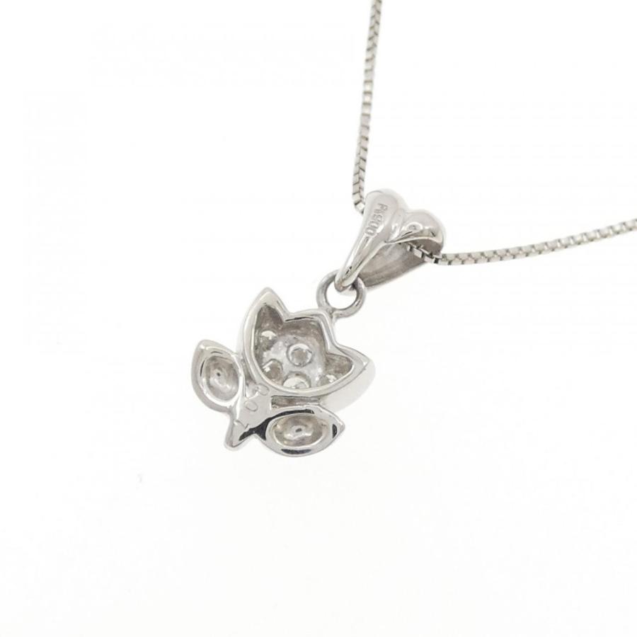 PT900/PT850 チューリップ ダイヤモンド ネックレス 0.07CT : KOMEHYO 