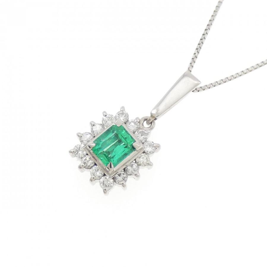 PT900/PT850 エメラルド ネックレス 0.27CT : KOMEHYO ONLINESTORE 