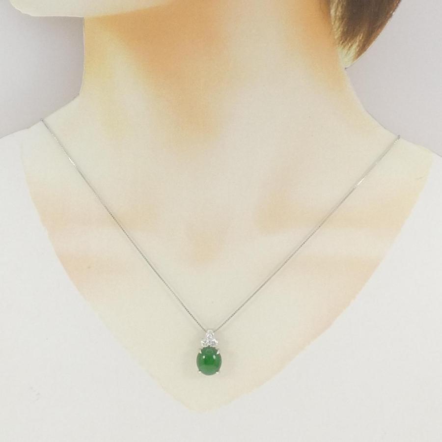 PT900/PT850 ヒスイ ネックレス 5.24CT_5