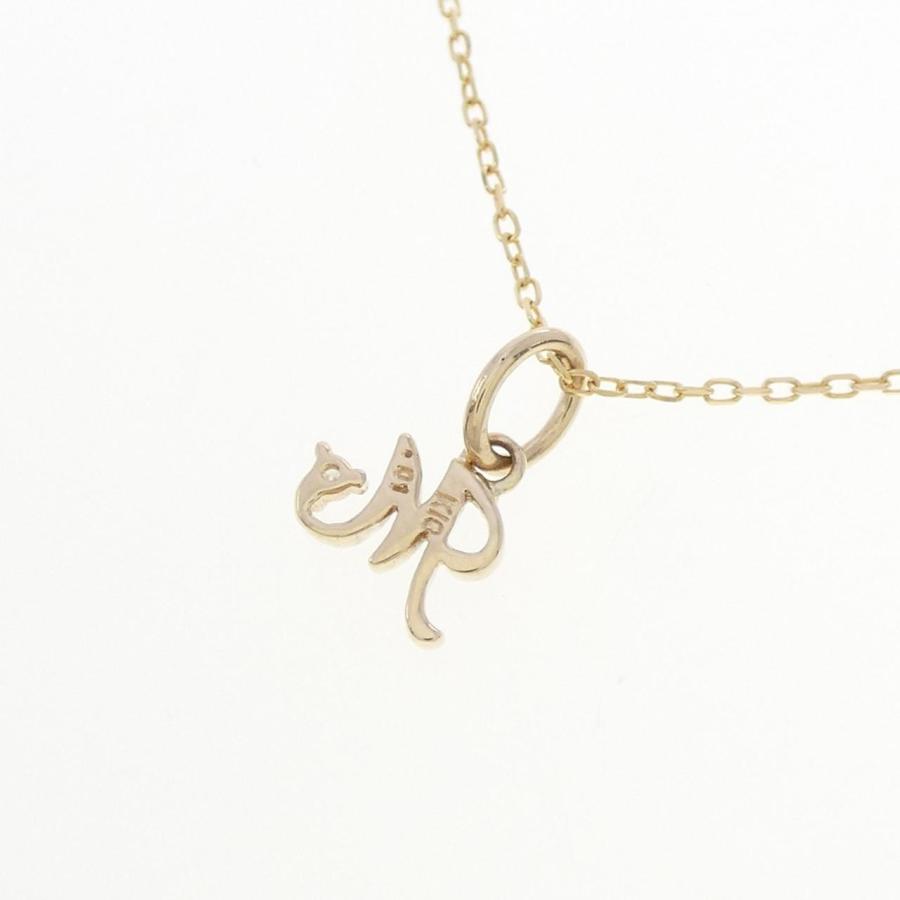 K10YG イニシャルM ダイヤモンド ネックレス 0.01CT : KOMEHYO