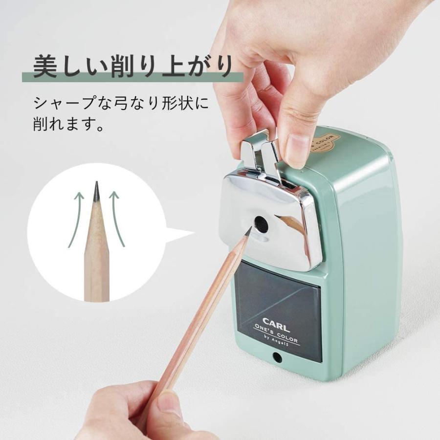 カール⚪ピラミッドえんぴつけずり⚪グリーン【新品　未使用品】 CARL カール事務器 鉛筆削り エンゼル5 プレミアム3 ライトグリーン