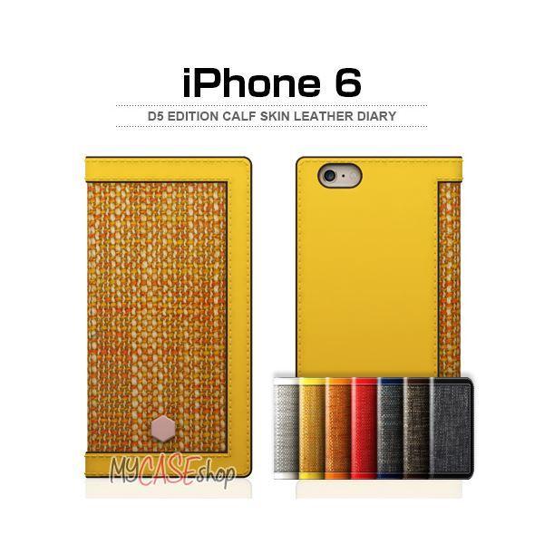 国内外の人気 Calf Edition D5 iPhone6 Design SLG Skin ブラック[直送品] Diary Leather iPhone用ケース