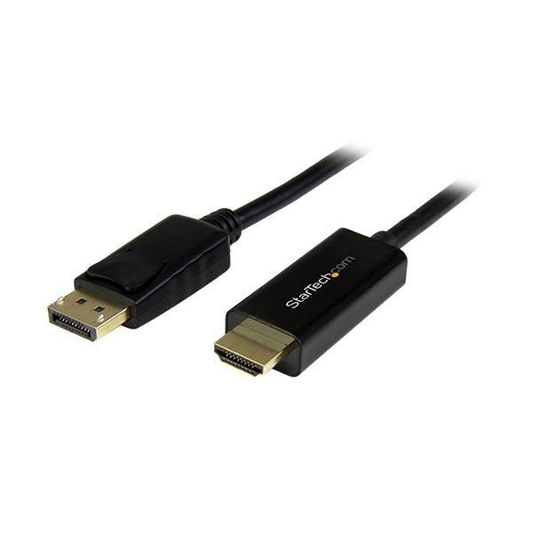 柔らかい (まとめ) StarTechDisplayPort-HDMI変換アダプタケーブル 4K対応 1m オス/オス ブラック DP2HDMM1MB1本 〔×5セット〕[直送品] その他PCケーブル、コネクタ