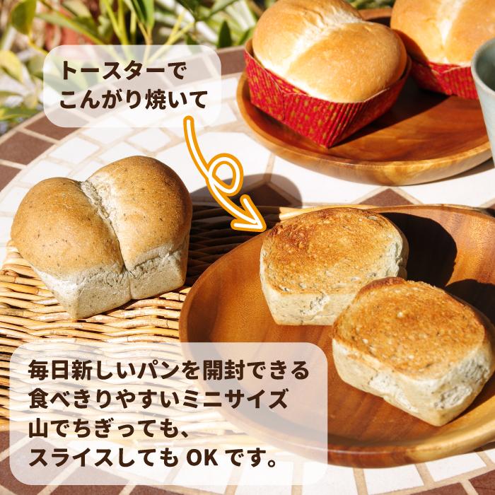 自由に選べるミニ食パン10個 小さな 米粉パン＆国産小麦パン 無添加
