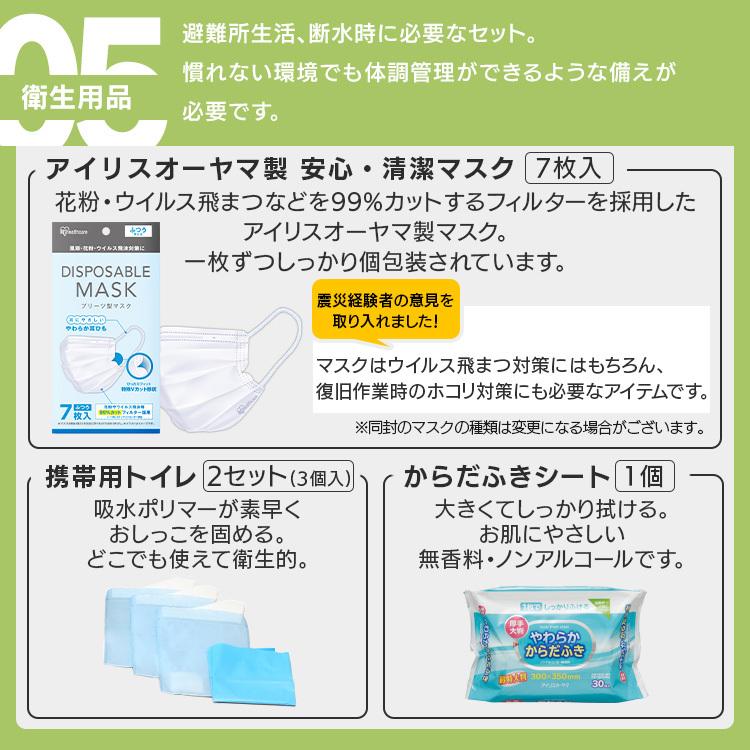 IRIS OHYAMA（アイリスオーヤマ） 防災グッズ セット 2人用 防災セット