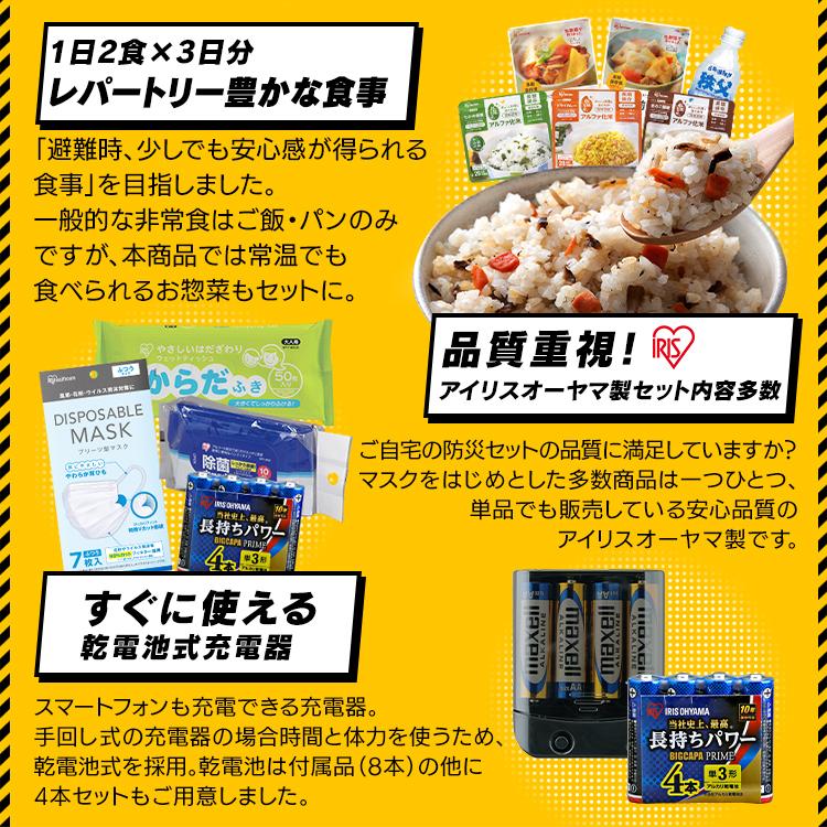 IRIS OHYAMA（アイリスオーヤマ） 防災グッズ セット 1人用 防災セット