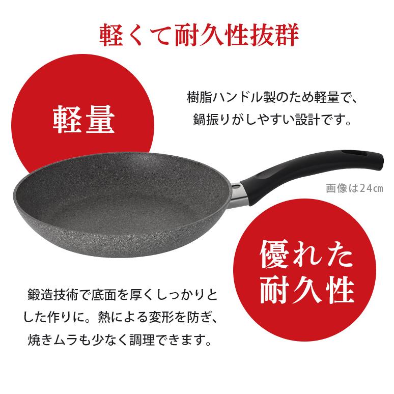 フライパン 24cm IH対応 ガス火 軽量 食洗機対応 バッラリーニ