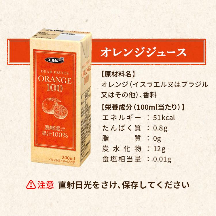 ジュース まとめ買い 子供 りんごジュース みかんジュース 200ml 30本 紙パック アップルジュース オレンジジュース エルビー 濃縮還元｜komenokura｜06