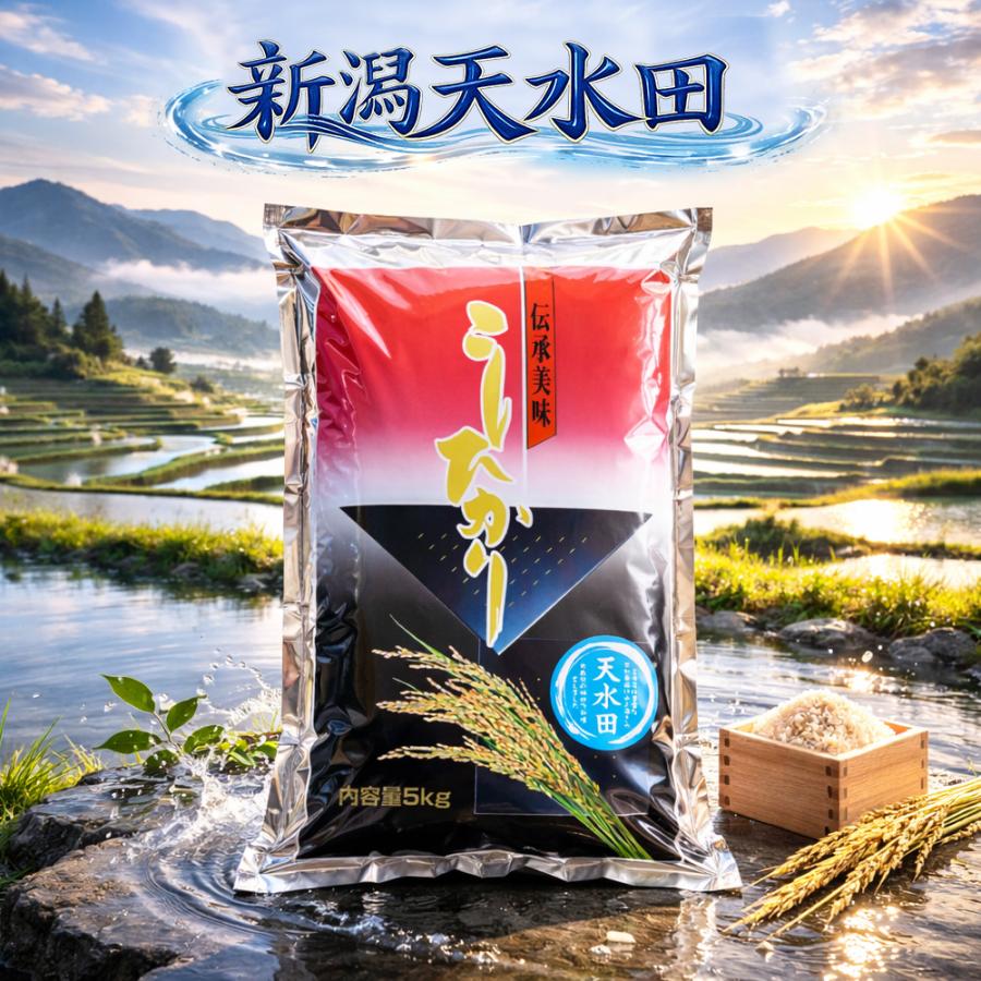 新潟天水田こしひかり 白米5kg
