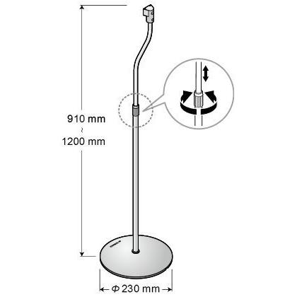 本物新品保証】YAMAHA スピーカースタンド SPS-90(B) ブラック SPS-90B