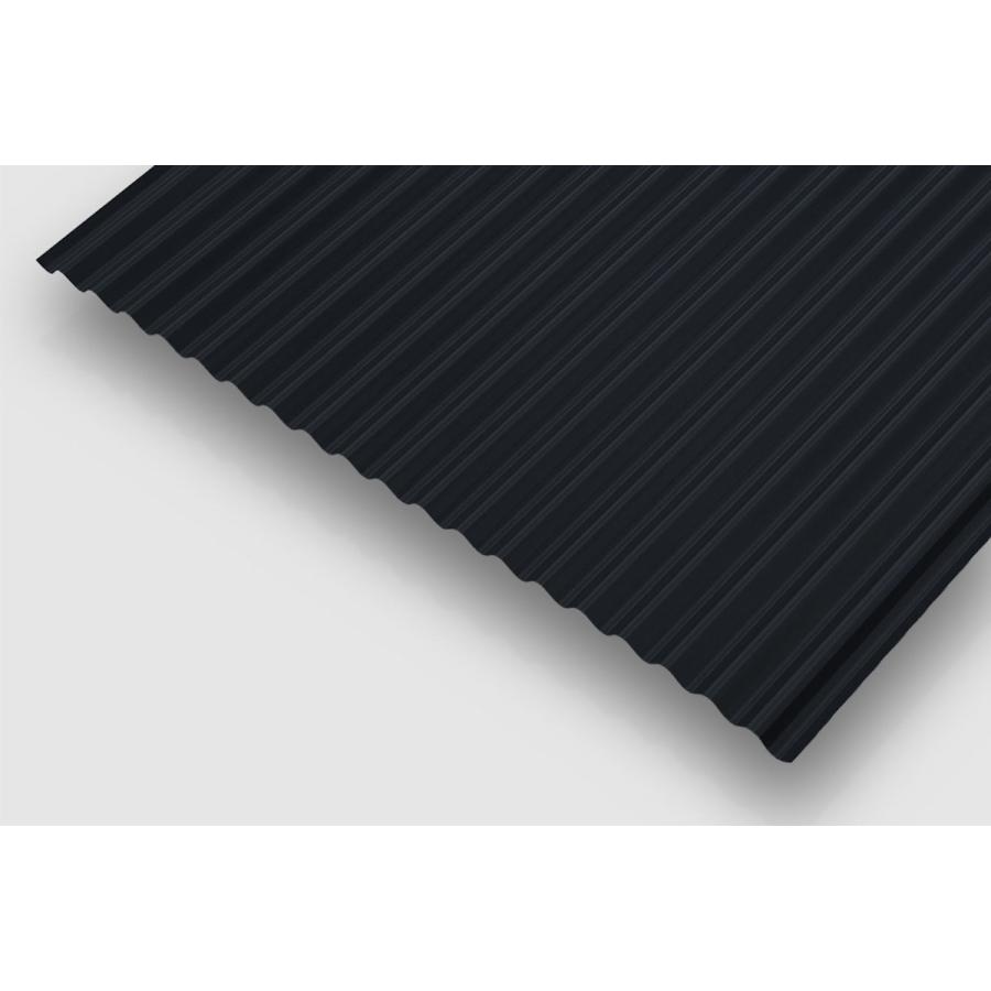 波板トタン カラートタン波板 0．19mm厚 ブラック 6尺 10個セット : コメリ