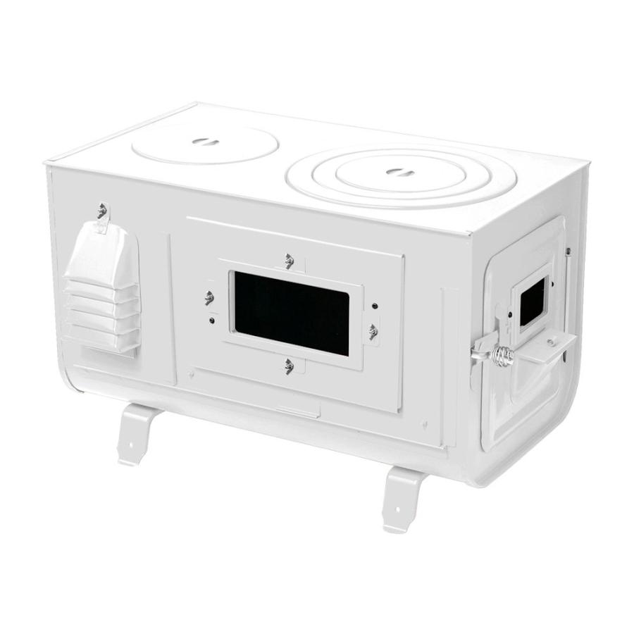 新保製作所　角型３面窓付薪ストーブ【専用ケース付】 新保製作所 角型3面窓付薪ストーブ FIRE SIDE ブラックの通販|