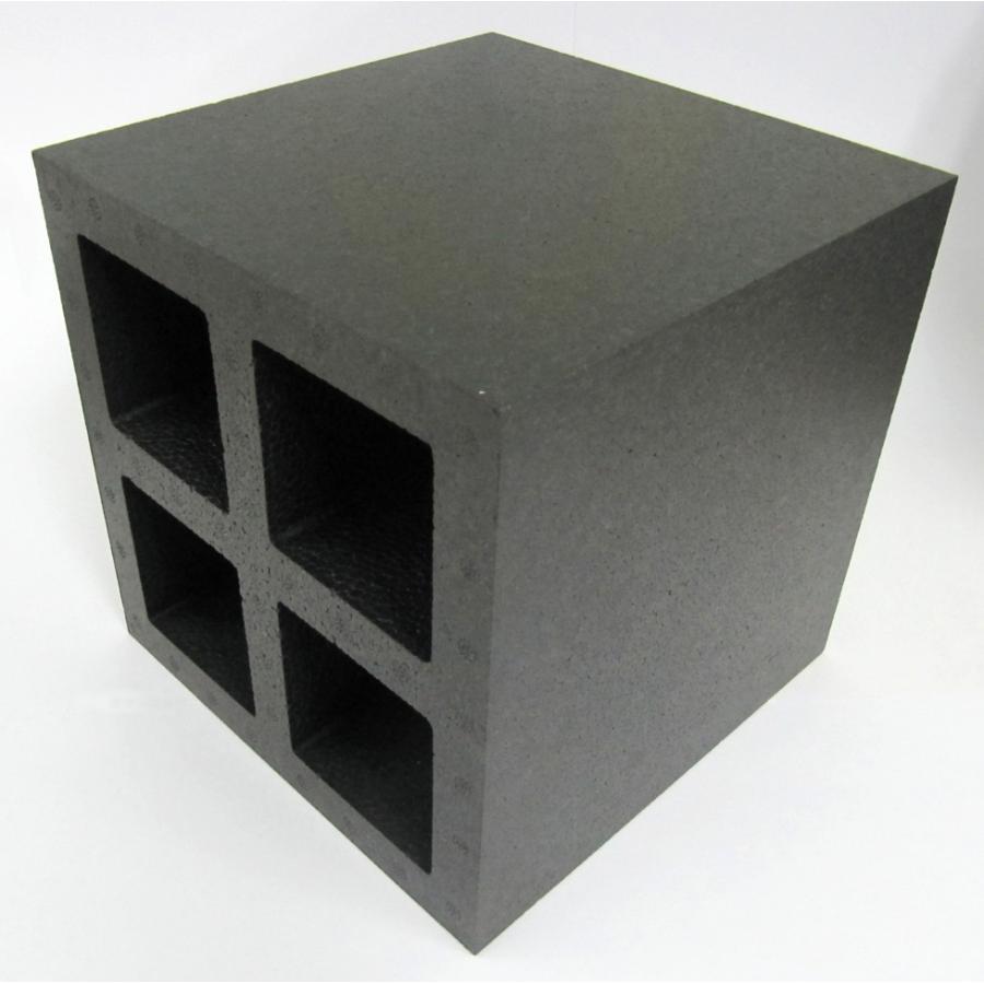 特注品発泡スチロール材ブロック2個 発泡 キューブロック＃200 200×200×200mm ブラック