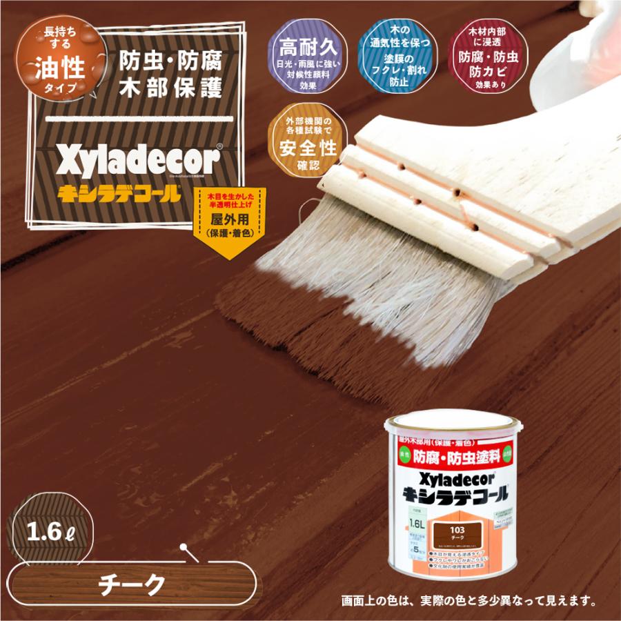 無垢材オープンシェルフ三段　木部保護塗料キシラデコール（チーク色）塗装 キシラデコール 1．6L チーク : コメリドットコム - 通販 - Yahoo