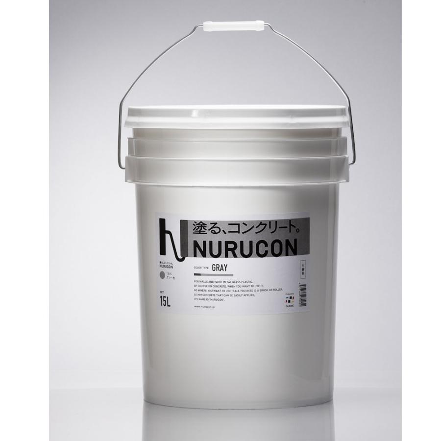 水性コンクリート用化粧剤 ヌルコン 15L グレー : コメリドットコム