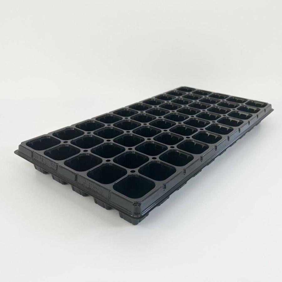 プラグトレー 手植え用 50穴 黒 100個セット : コメリドットコム