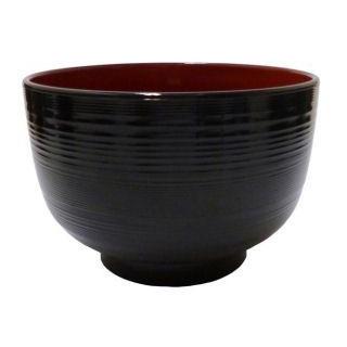 会津塗】洗浄椀 刷毛目 黒内朱 500mL : コメリドットコム - 通販