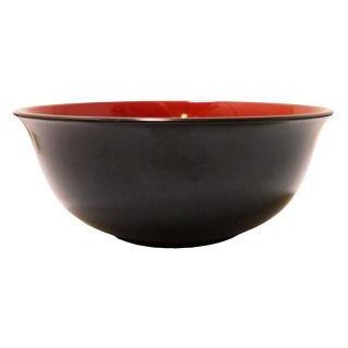 会津塗】ラーメン丼 黒内朱18cm 1150ml : コメリドットコム