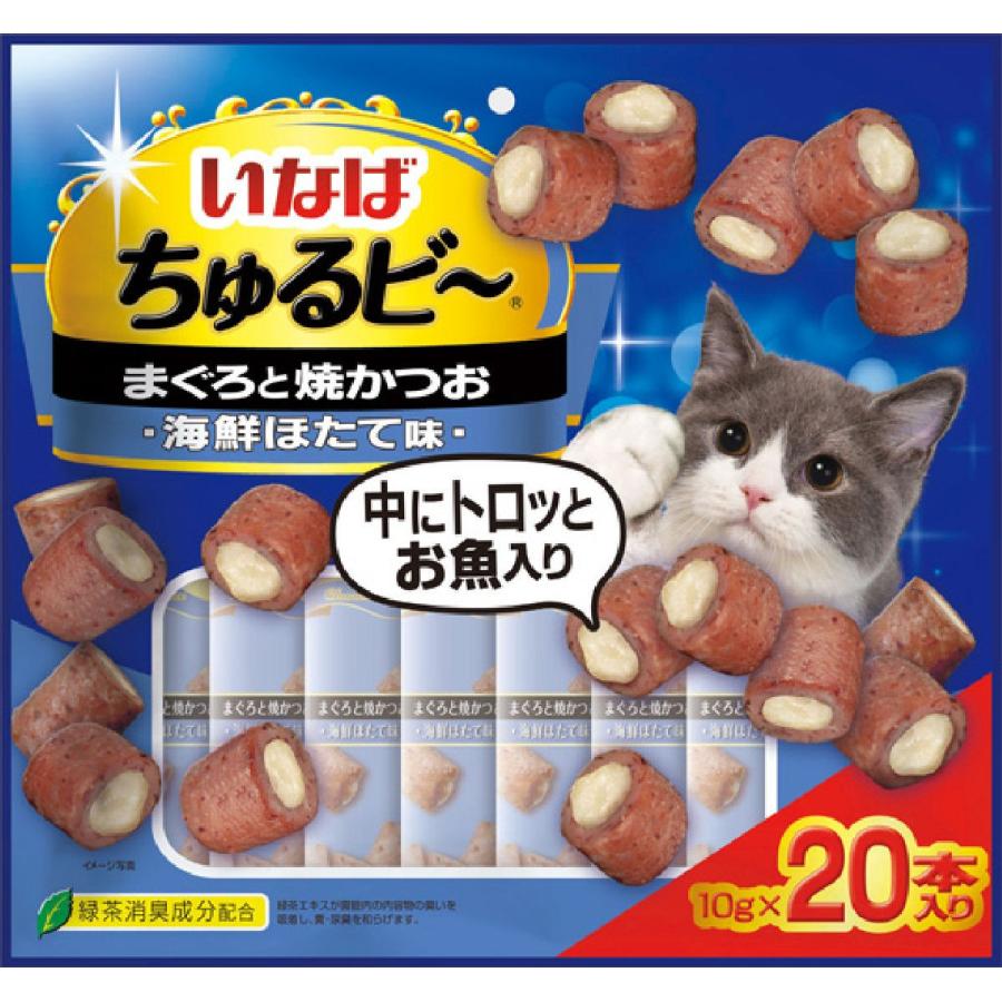 いなば ちゅるビー まぐろと焼かつお 海鮮ほたて味 ２０本 コメリドットコム 通販 Paypayモール