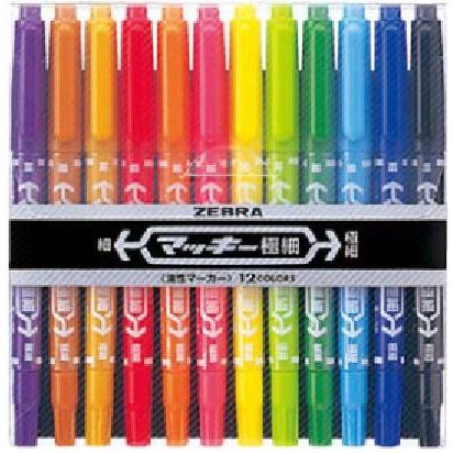 まっきーセット ゼブラ マッキー極細 12色セット : コメリドットコム - 通販 - Yahoo