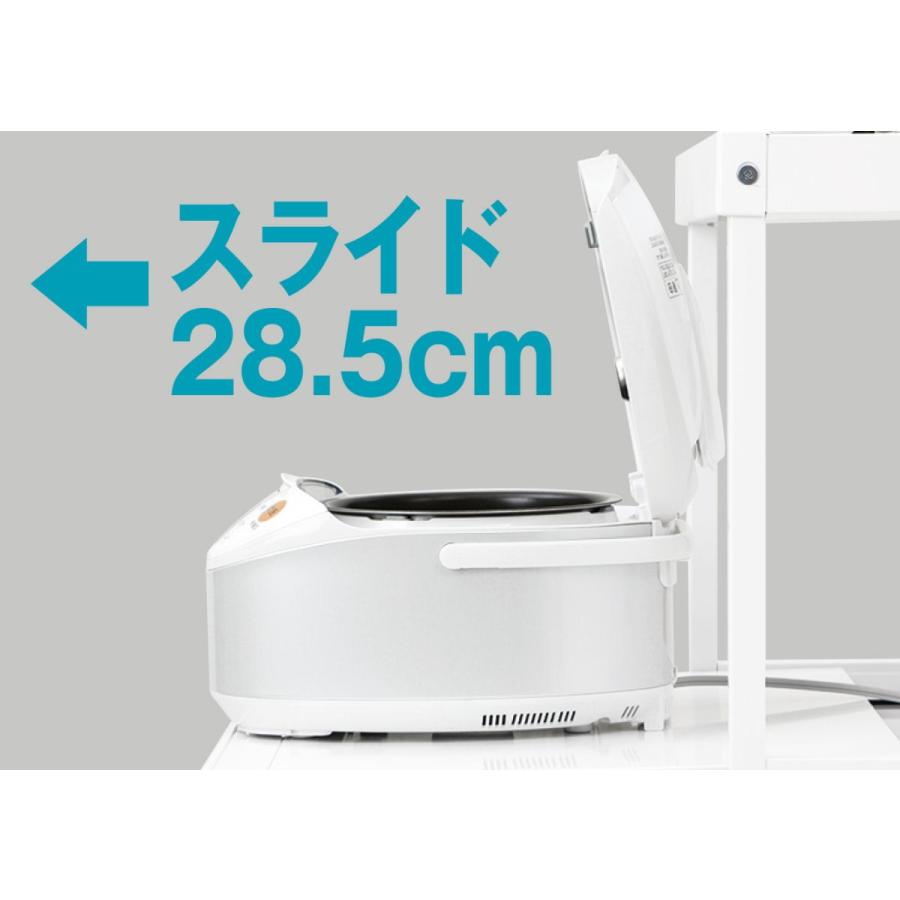 エムケー精工MKレンジ台ファインキッチン米びつ12kg付き