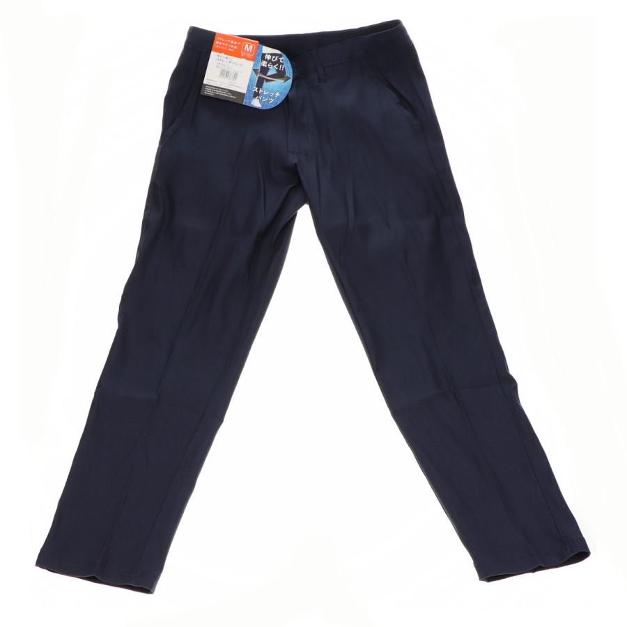 コメリ 伸びて楽らくストレッチパンツ ネイビー M : コメリドットコム