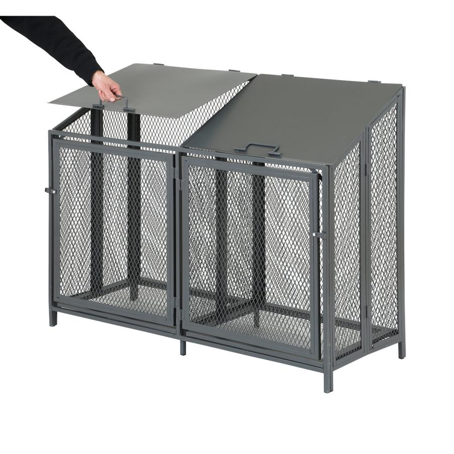 アテーナライフ 折りたたみゴミステーション ダブル 約400L