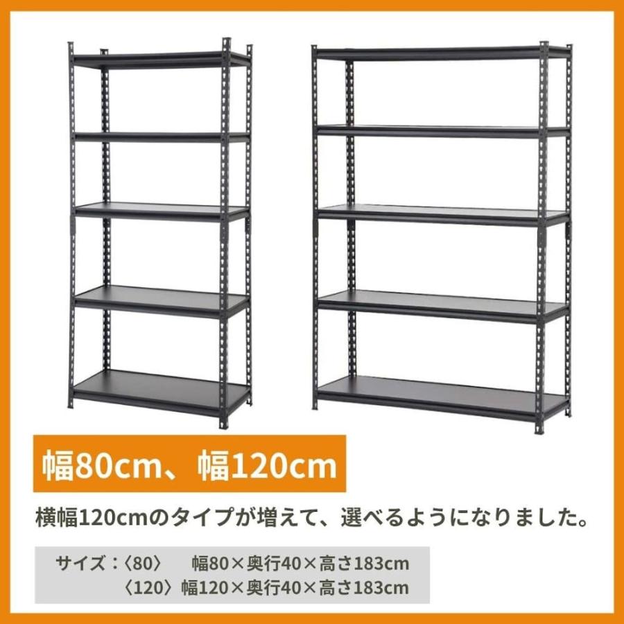 コメリ 組み立てやすいスチール棚 棚板リバーシブル 幅120×奥行40