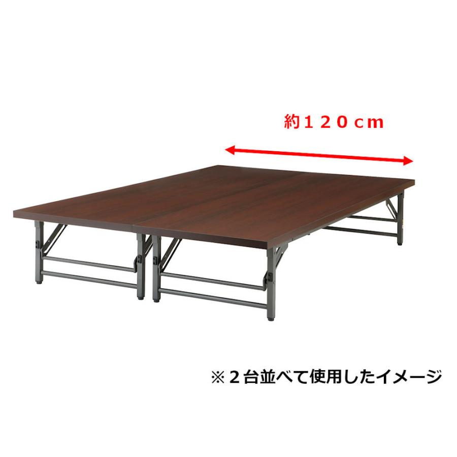 折りたたみ会議テーブル ロータイプ 幅180×奥行60×高さ33cm