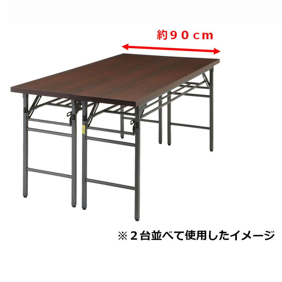 折りたたみ会議テーブル　ハイタイプ　幅１８０×奥行４５×高さ７０ｃｍ｜komeri｜03