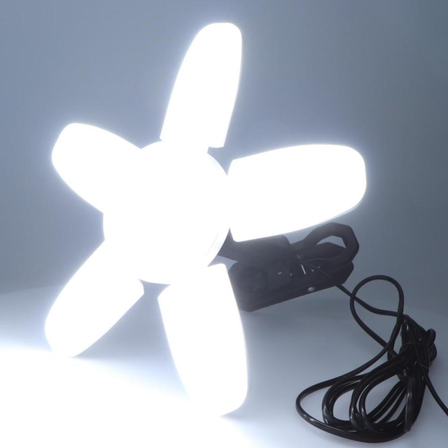 RETZLINK 5枚羽 LEDライト クリップ付 屋内用 6000