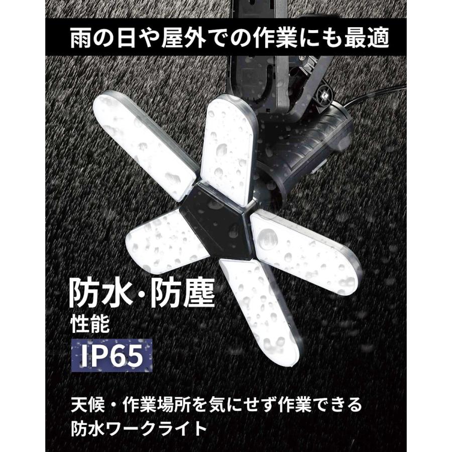 BOLTS（ボルトス） 防雨型クリップ付き5枚羽LEDライト