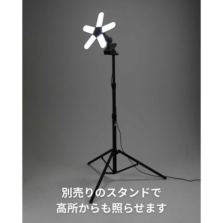 BOLTS（ボルトス） 防雨型クリップ付き5枚羽LEDライト