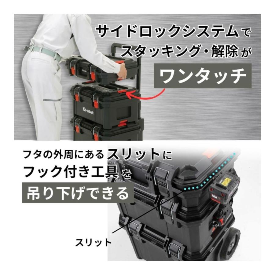 K＋GEAR システムツールボックス収納引出し 2段 : コメリドット