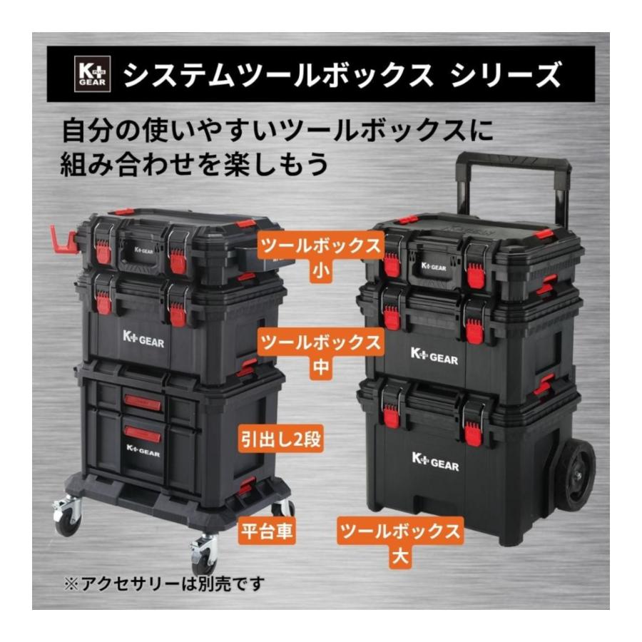 K＋GEAR システムツールボックス収納引出し 2段 : コメリドット
