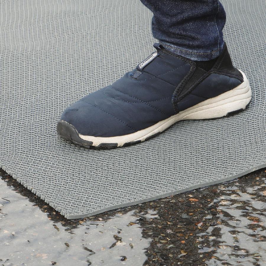 K＋BUILD 水切りノンスリップマット 90×200cm グレー