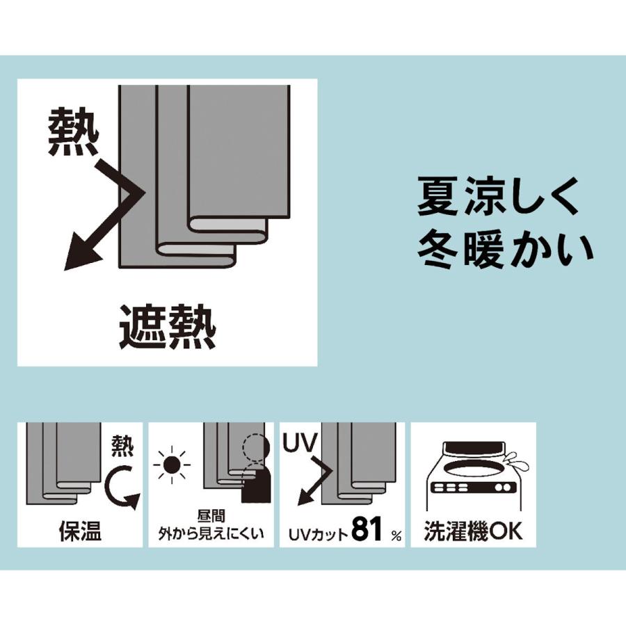 アテーナライフ　レースカーテン　カロル　遮熱　ホワイト　１５０×１９８ｃｍ　１枚入り｜komeri｜04