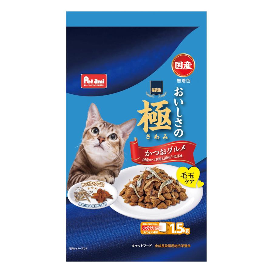 Petami 猫貴族 おいしさの極 かつおグルメ 1．5kg 6個セット