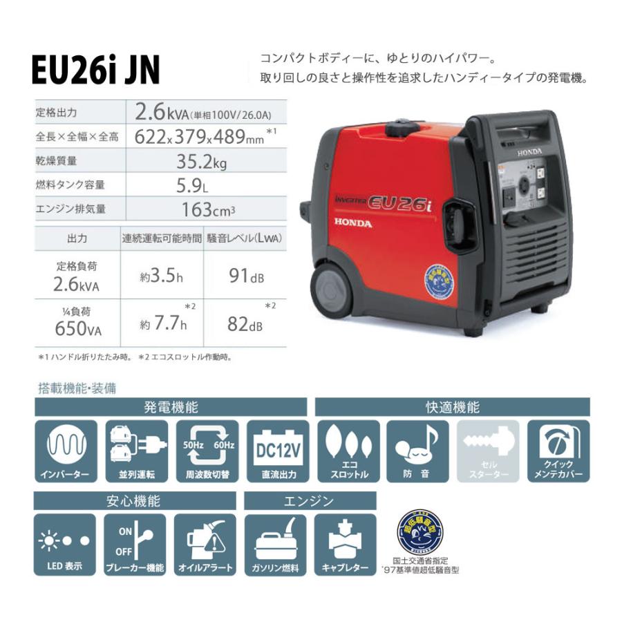 HONDA（ホンダ） 防音型インバーター発電機 900VA