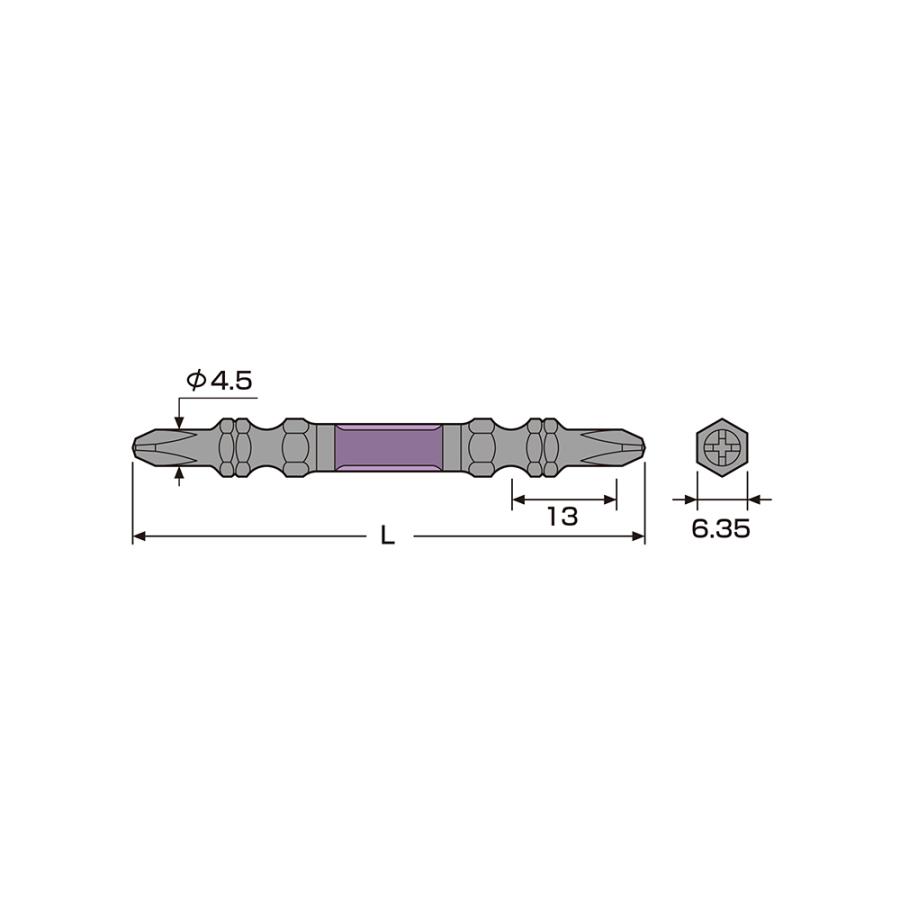 ＡＮＥＸ（アネックス）　黒龍靭ビットスリム　ＡＢＲＳ５‐０１｜komeri｜02