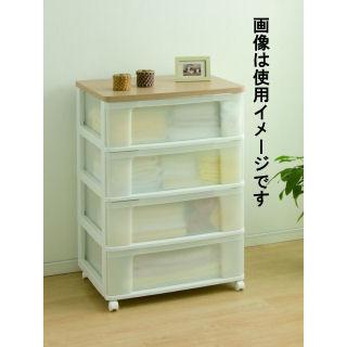 ウッドトップチェスト　Ｗ６５４Ｐ　ホワイト／フレンチオーク_1