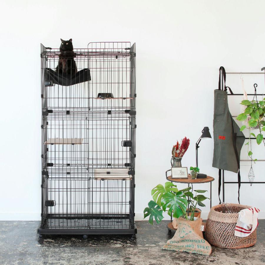 IRIS OHYAMA アイリスオーヤマ ルーフキャットケージ アイアンブラック